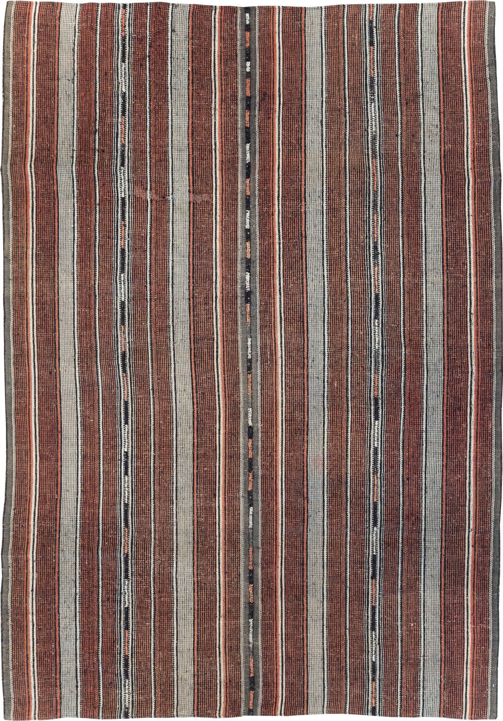 Vintage Persian Flatweave Kilim Accent Rug, No.28110 - Gss