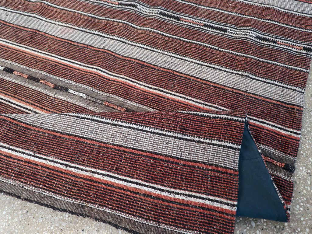 Vintage Persian Flatweave Kilim Accent Rug, No.28110 - Gss