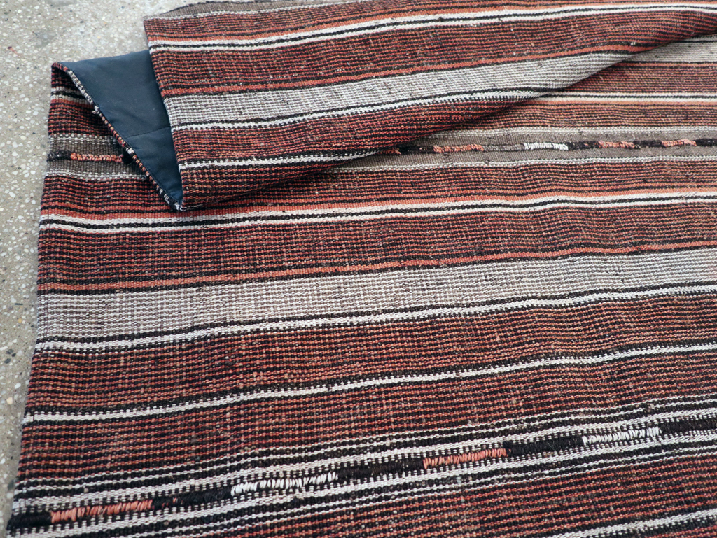 Vintage Persian Flatweave Kilim Accent Rug, No.28110 - Gss