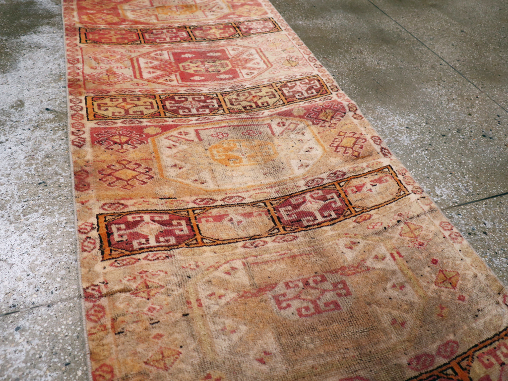 Vintage Turkish Anatolian Runner, No.28117 - Gss