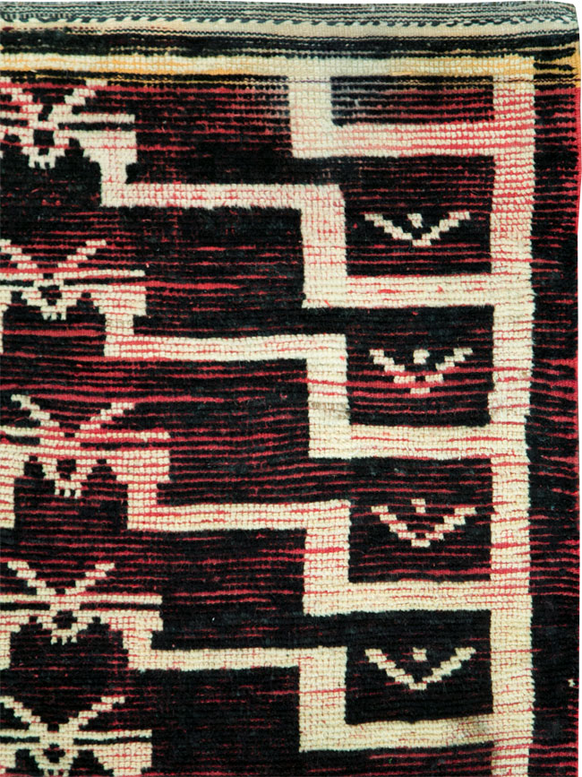 Vintage Turkish Tulu Accent Rug, No.28119 - Gss