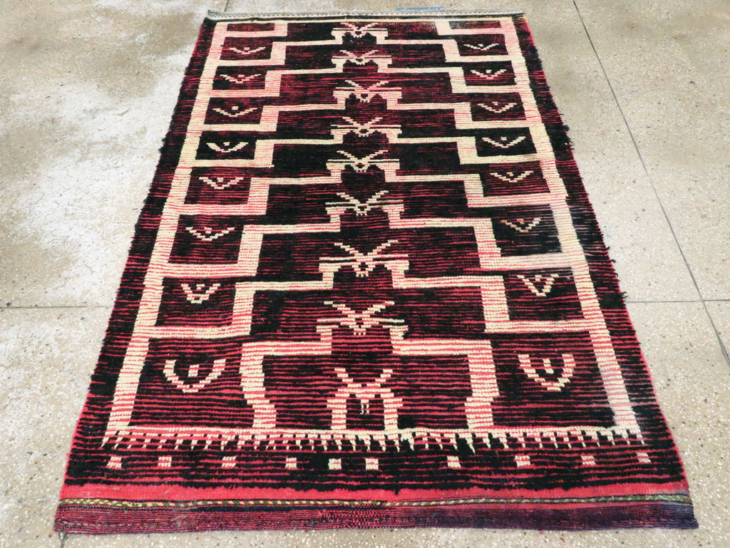 Vintage Turkish Tulu Accent Rug, No.28119 - Gss