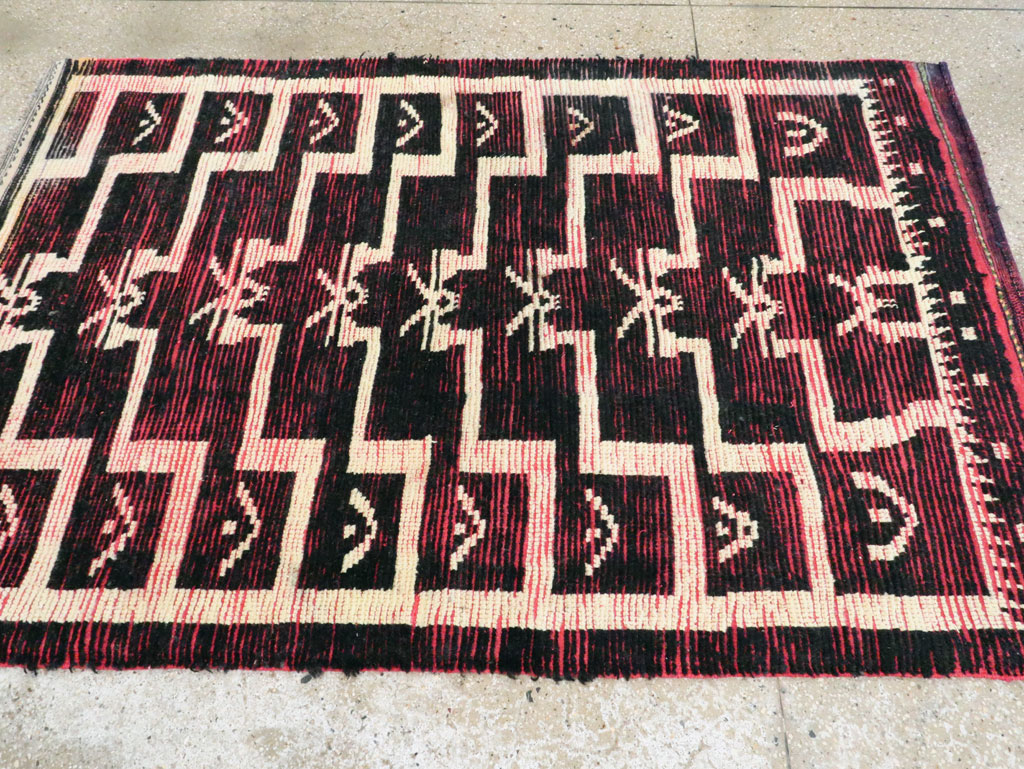 Vintage Turkish Tulu Accent Rug, No.28119 - Gss
