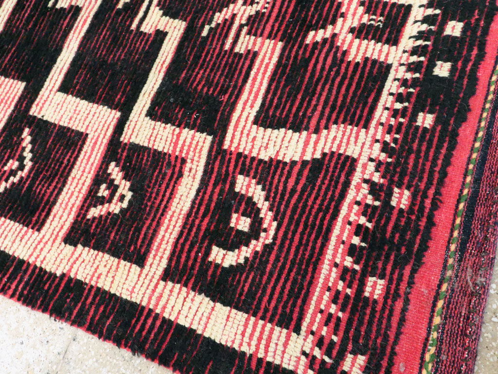 Vintage Turkish Tulu Accent Rug, No.28119 - Gss
