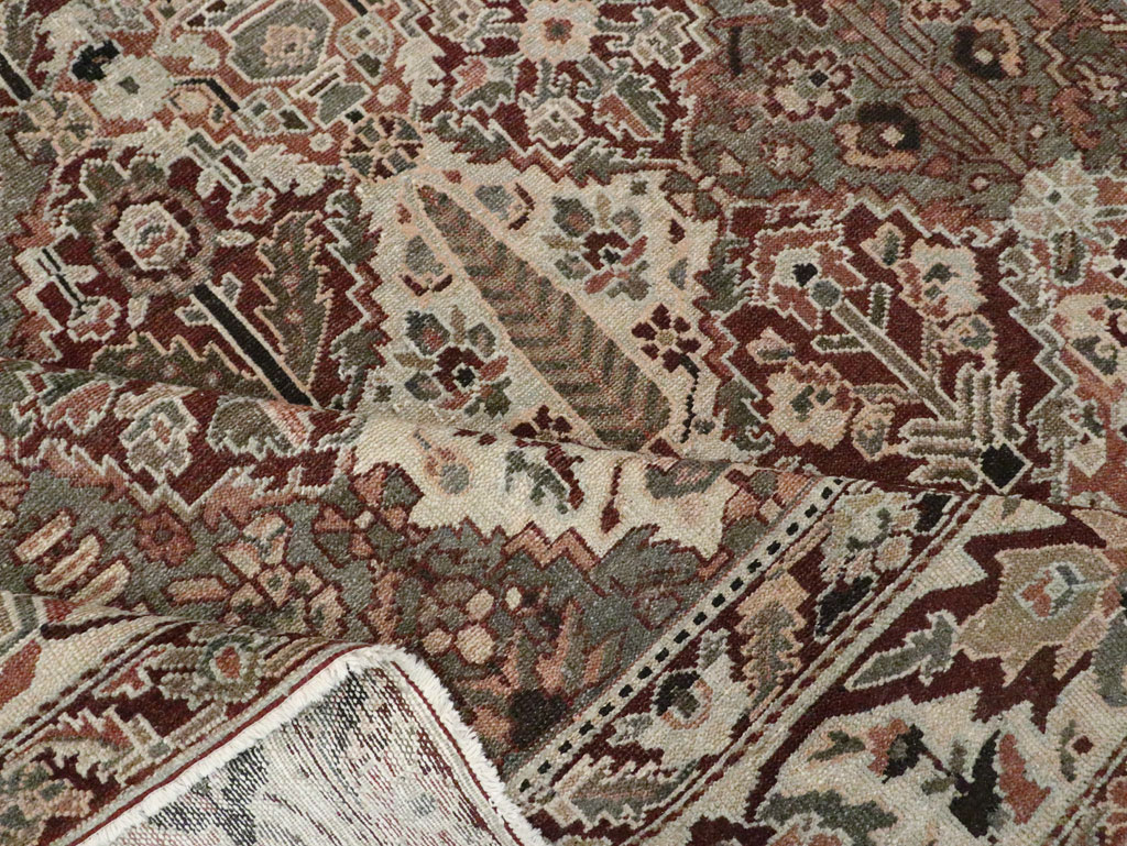 Antique Persian Square Bakhtiari Carpet, No.28122 - Gss
