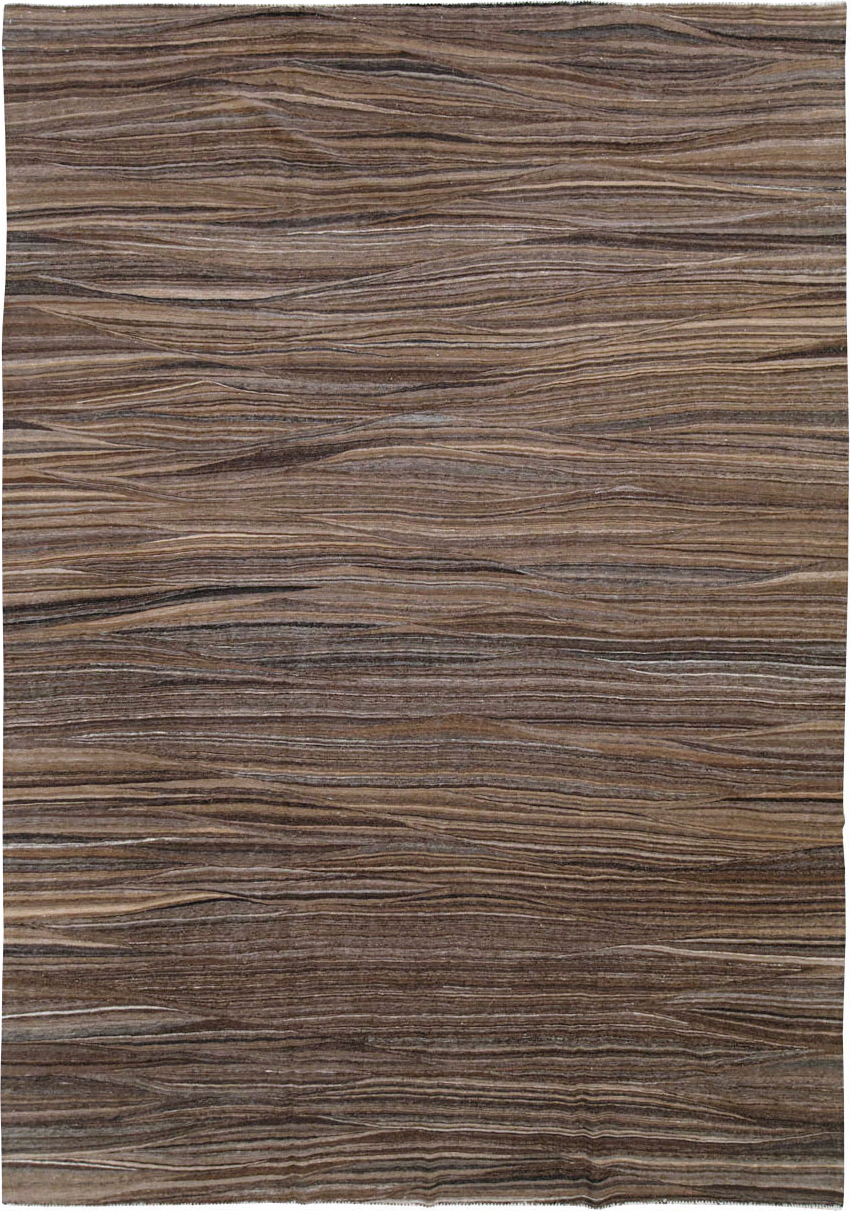 Modern Swedish Inspired Turkish Flatweave, No.28125 - Gss