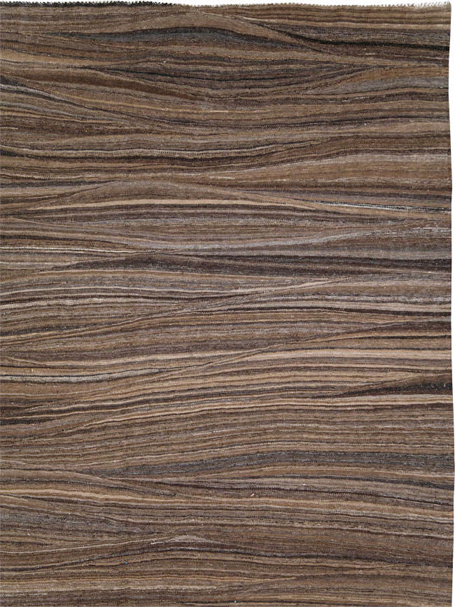 Modern Swedish Inspired Turkish Flatweave, No.28125 - Gss