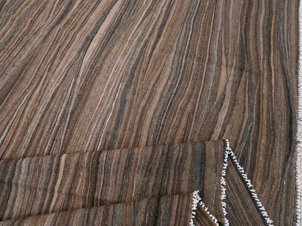 Modern Swedish Inspired Turkish Flatweave, No.28125 - Gss