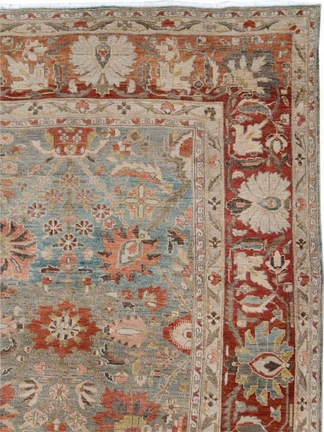 Antique Persian Sarouk Carpet, No.28132 - Gss