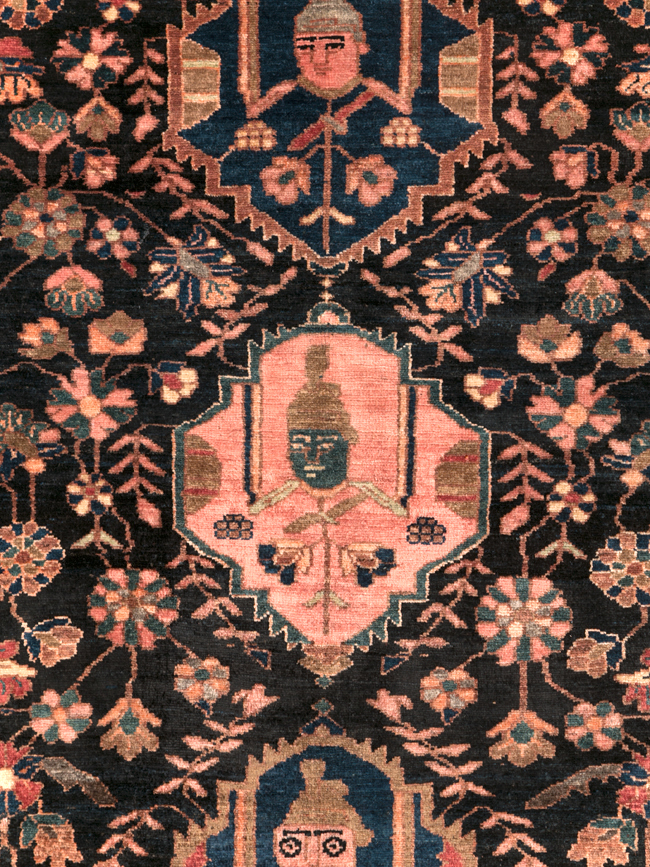Antique Persian Pictorial Malayer Rug, No.28133 - Gss