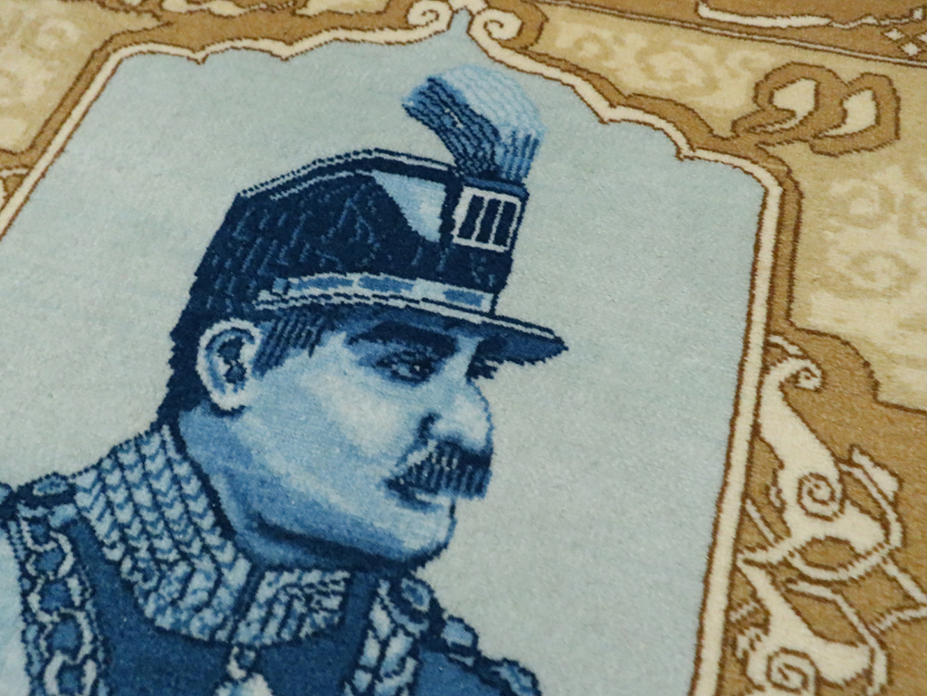 Vintage Persian Tabriz Pictorial Rug, No.28137 - Gss