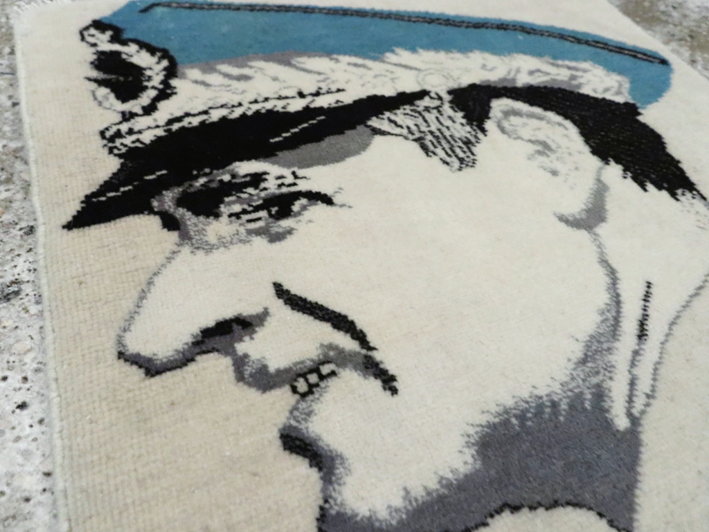 Vintage Persian Tabriz Pictorial Rug, No.28139 - Gss