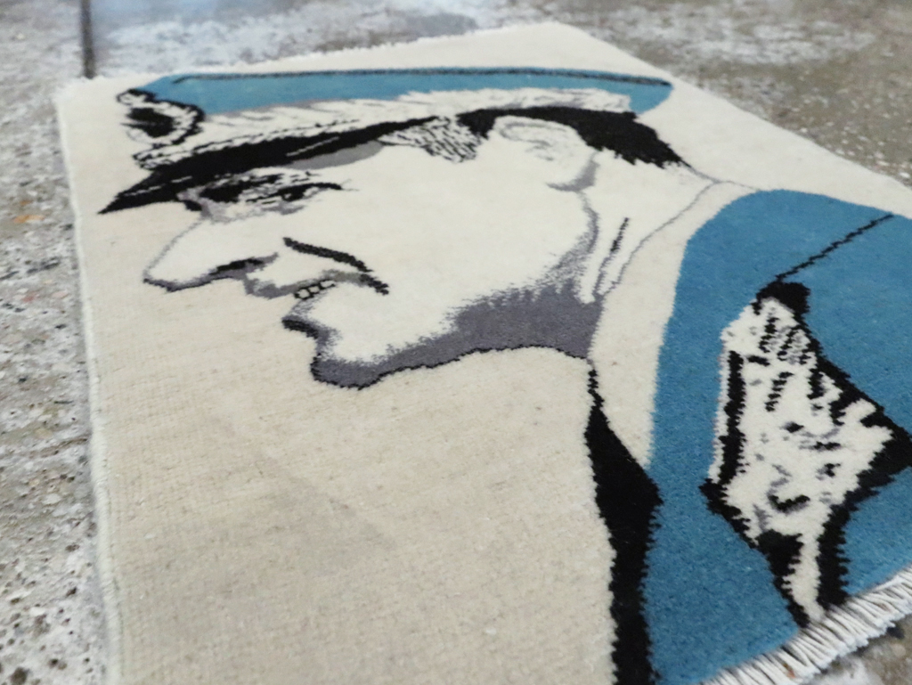 Vintage Persian Tabriz Pictorial Rug, No.28139 - Gss