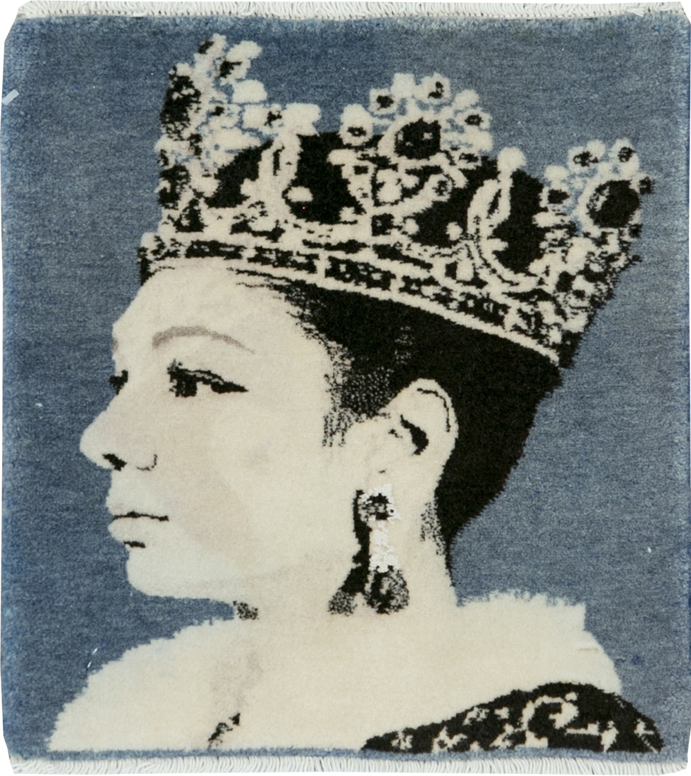 Vintage Persian Tabriz Pictorial Rug, No.28141 - Gss