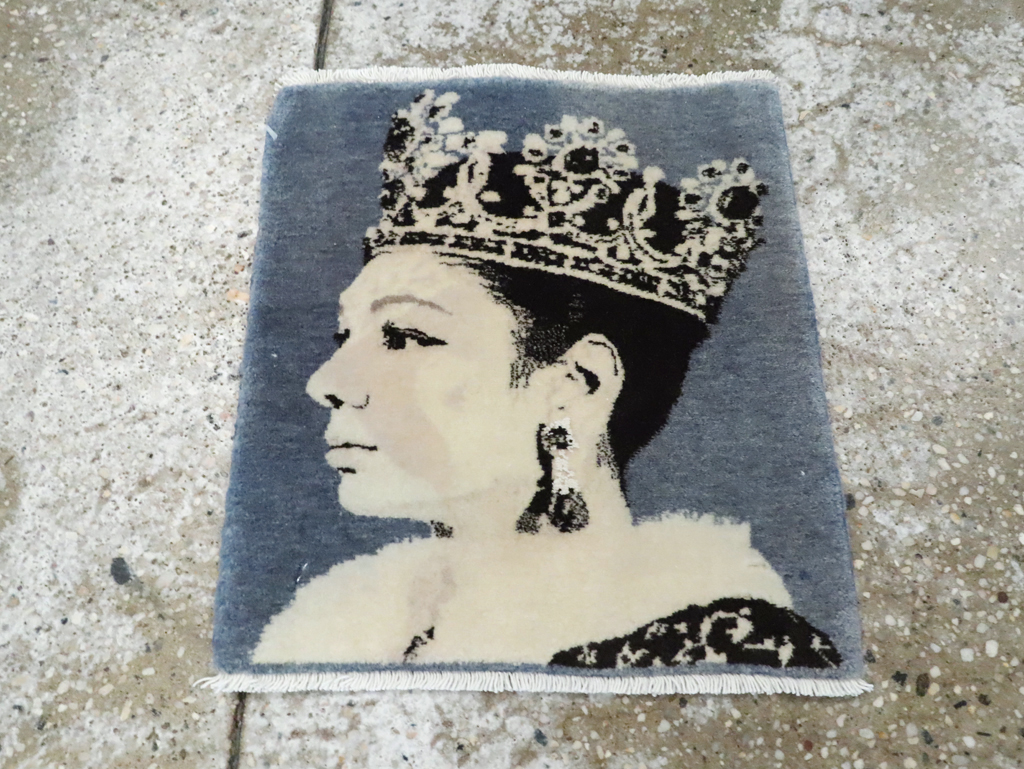 Vintage Persian Tabriz Pictorial Rug, No.28141 - Gss