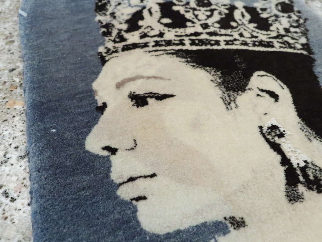 Vintage Persian Tabriz Pictorial Rug, No.28141 - Gss