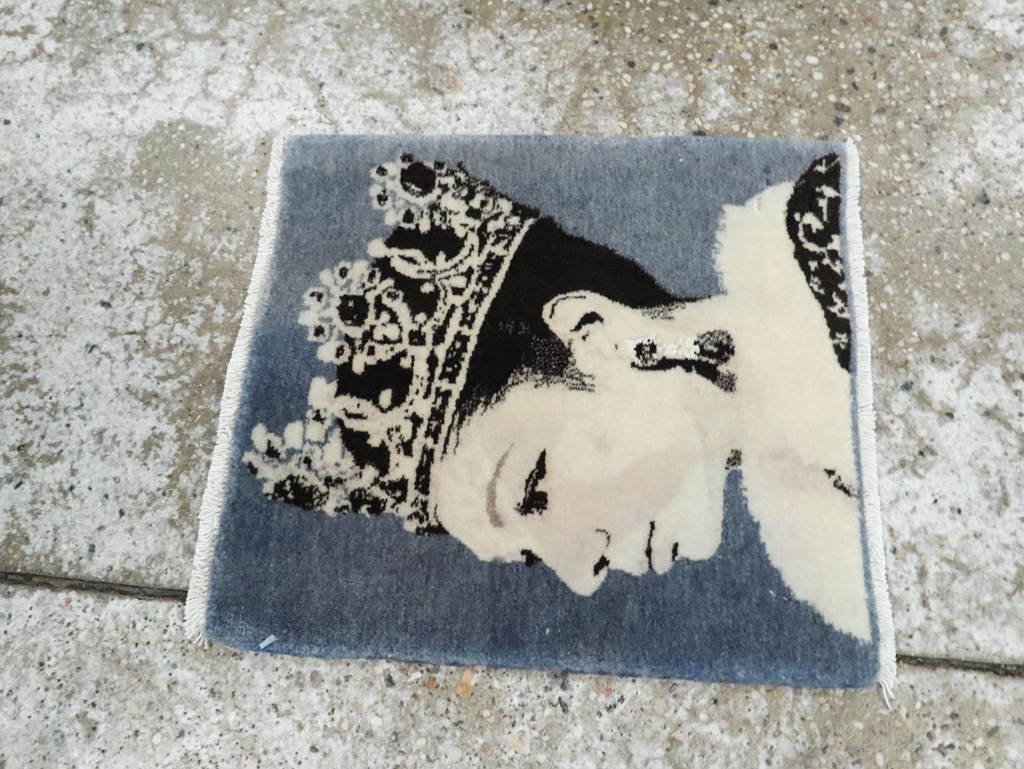 Vintage Persian Tabriz Pictorial Rug, No.28141 - Gss