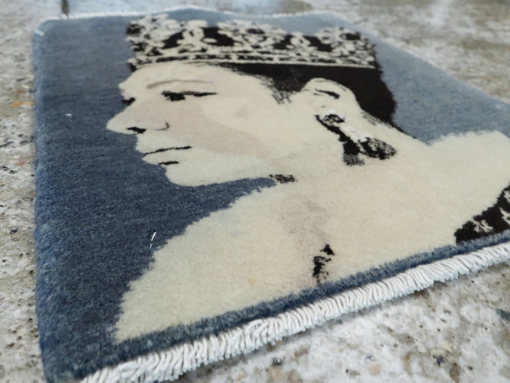 Vintage Persian Tabriz Pictorial Rug, No.28141 - Gss