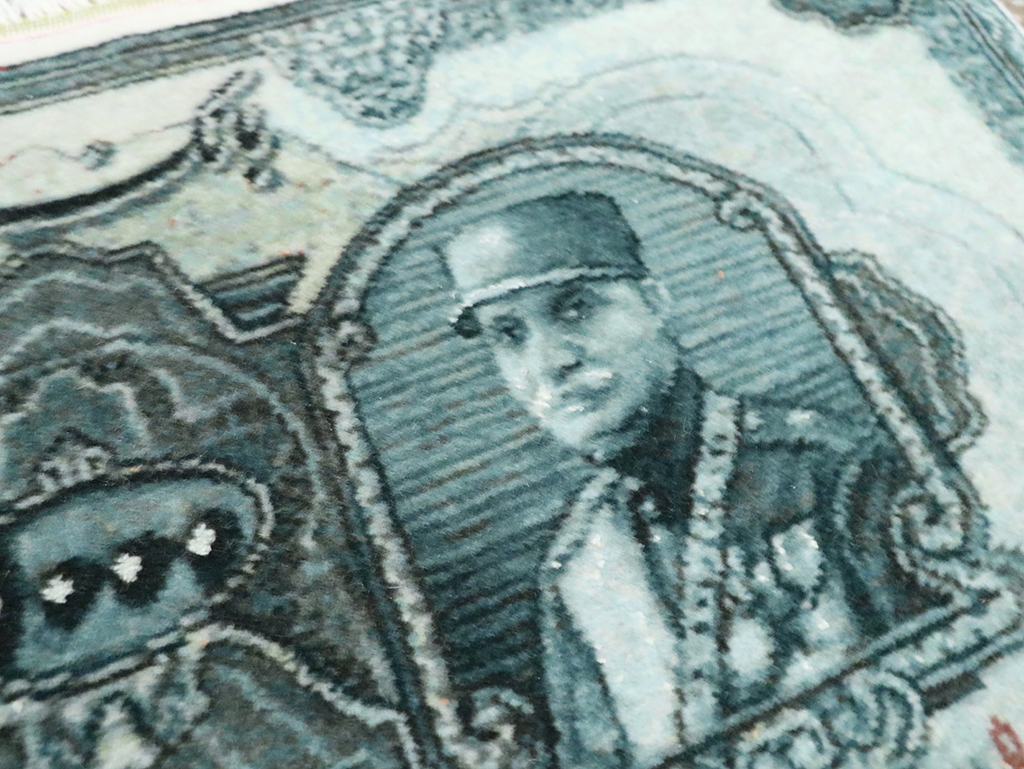 Modern Persian Tabriz Pictorial Rug, No.28143 - Gss