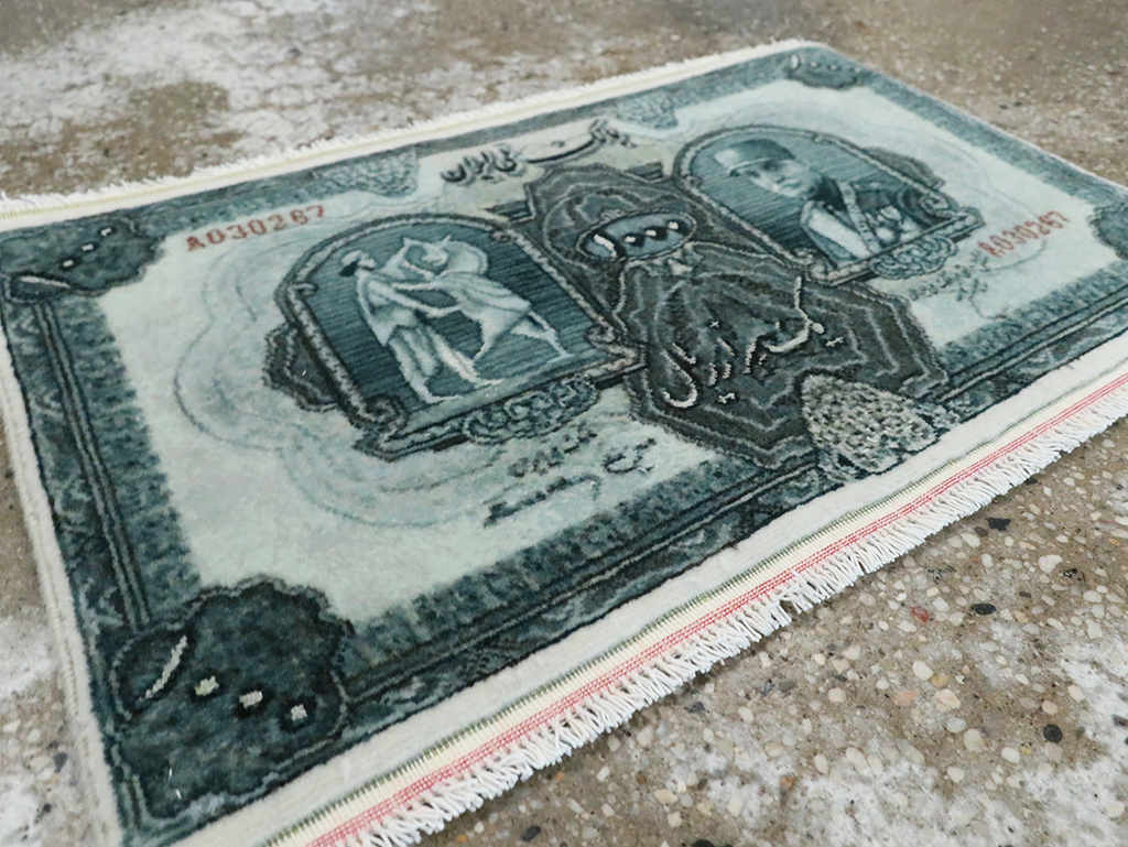 Modern Persian Tabriz Pictorial Rug, No.28143 - Gss