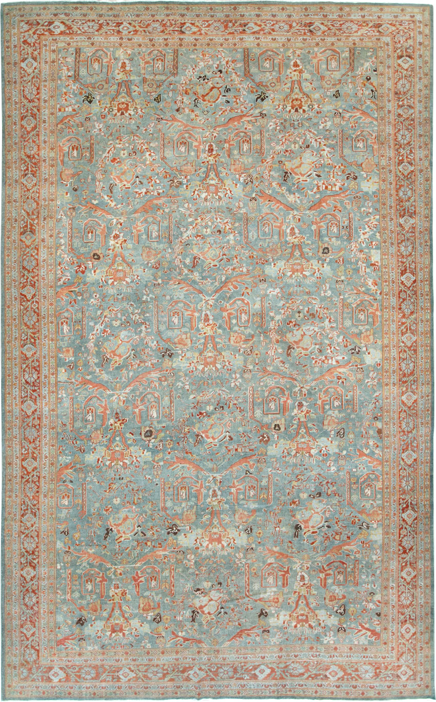 Antique Persian Mahal Oversize Carpet, No.28149 - Gss