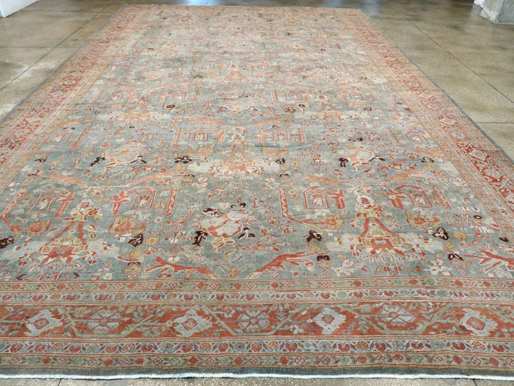 Antique Persian Mahal Oversize Carpet, No.28149 - Gss