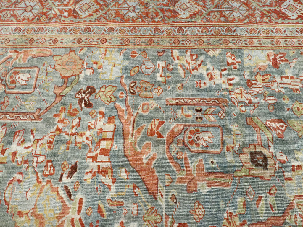 Antique Persian Mahal Oversize Carpet, No.28149 - Gss