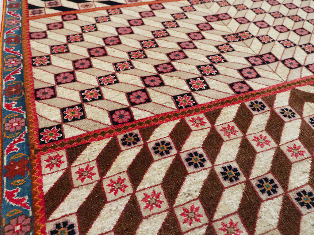 Vintage Persian Tabriz Rug, No.28151 - Gss