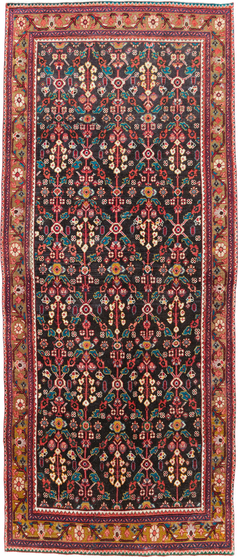 Vintage Persian Hamadan Gallery Rug, No.28155 - Gss