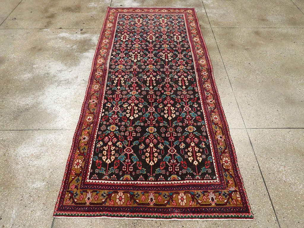 Vintage Persian Hamadan Gallery Rug, No.28155 - Gss