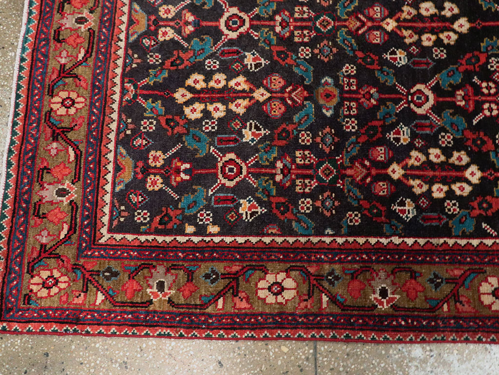 Vintage Persian Hamadan Gallery Rug, No.28155 - Gss