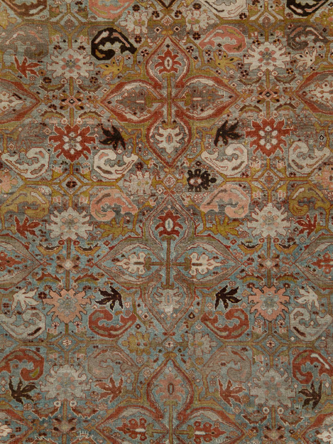 Antique Persian Bidjar Large Room Size Carpet, No.28160 - Gss