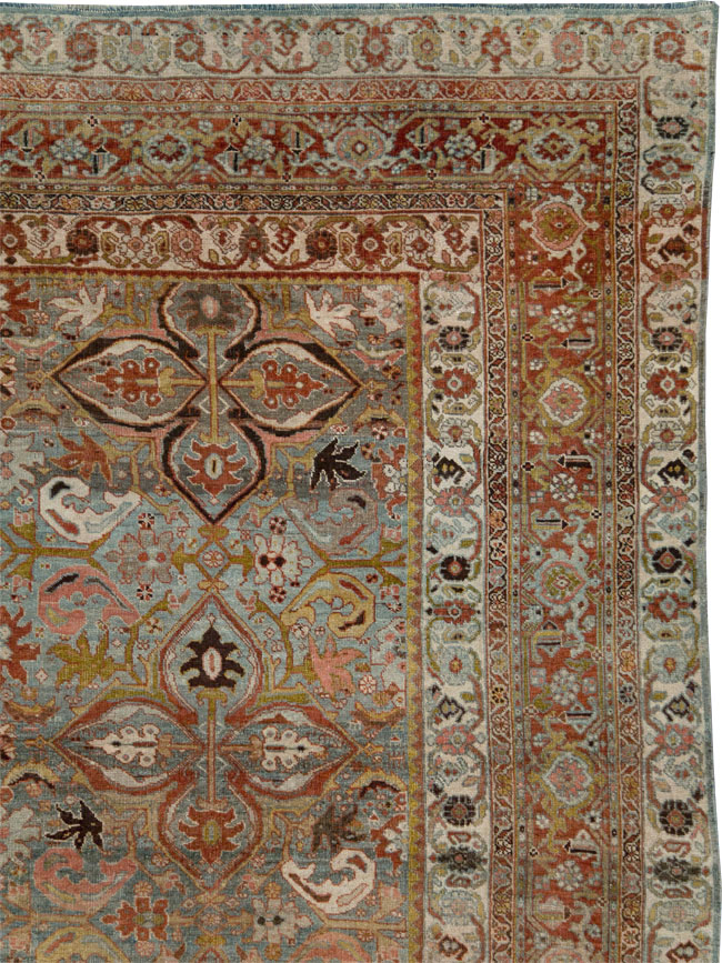 Antique Persian Bidjar Large Room Size Carpet, No.28160 - Gss