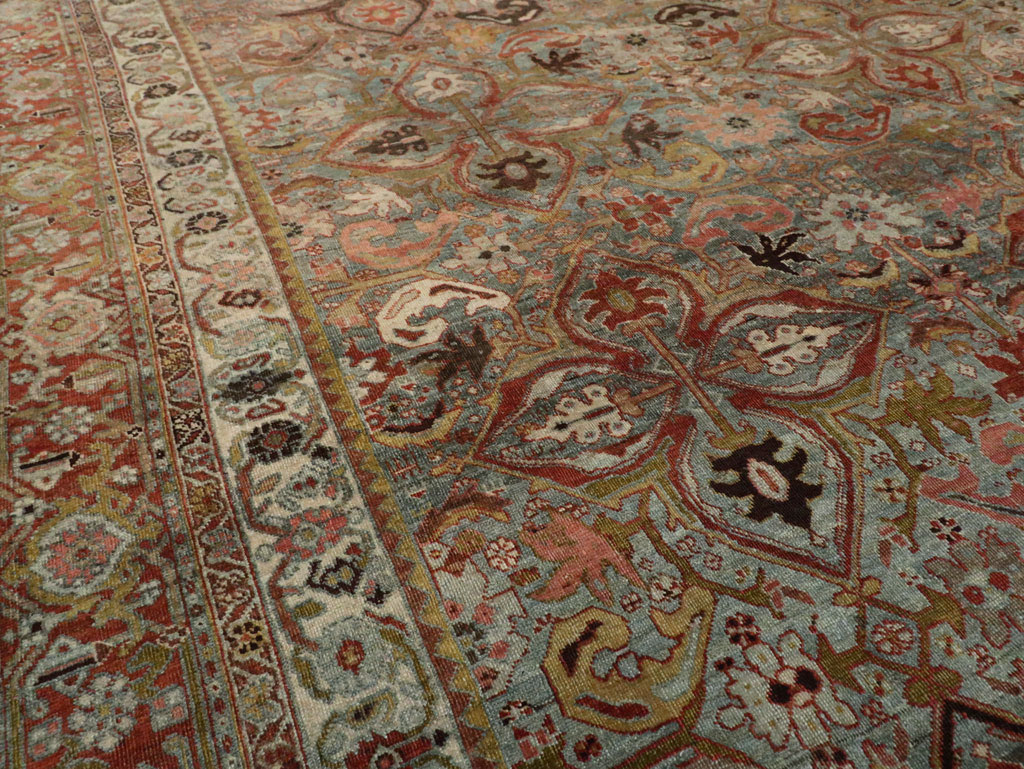 Antique Persian Bidjar Large Room Size Carpet, No.28160 - Gss