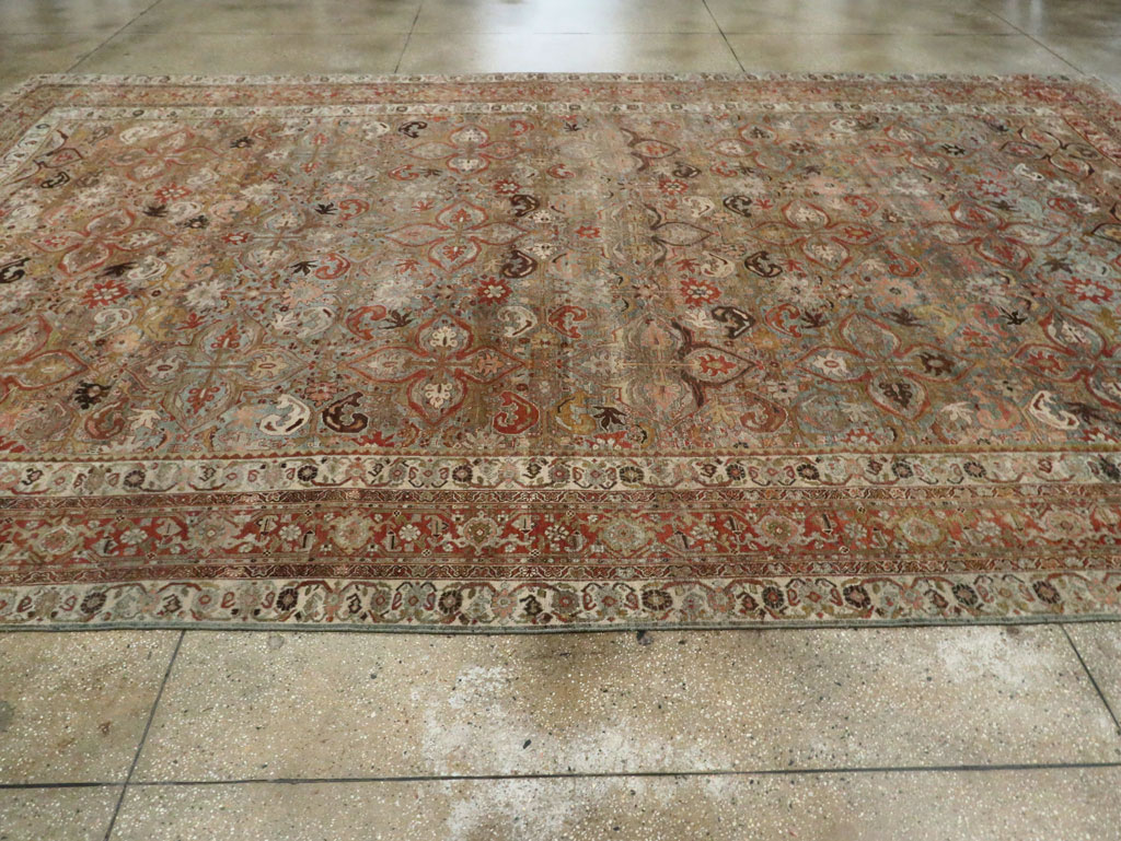 Antique Persian Bidjar Large Room Size Carpet, No.28160 - Gss
