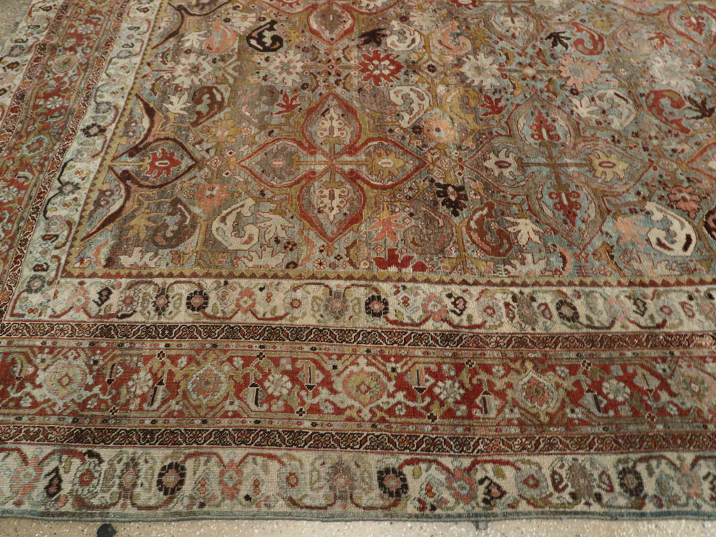 Antique Persian Bidjar Large Room Size Carpet, No.28160 - Gss