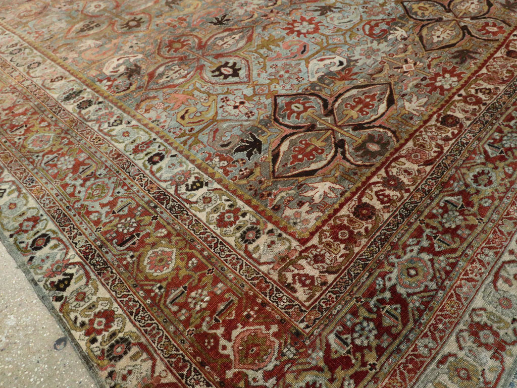 Antique Persian Bidjar Large Room Size Carpet, No.28160 - Gss