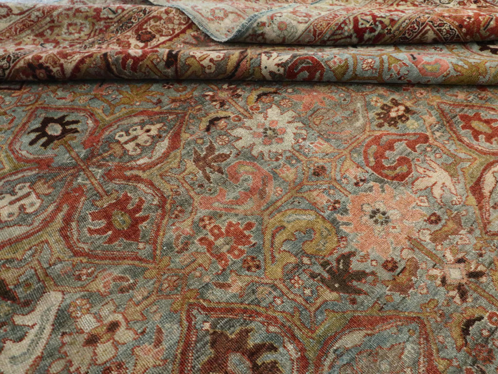Antique Persian Bidjar Large Room Size Carpet, No.28160 - Gss