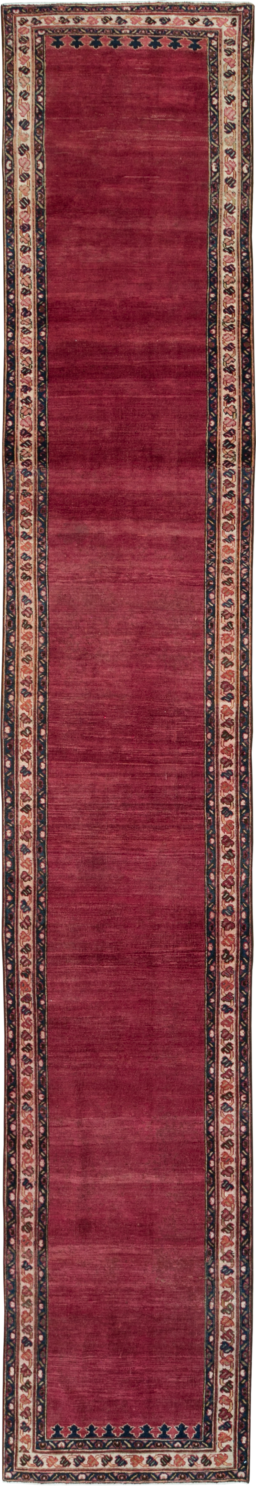 Vintage Persian Mahal Long Runner, No.28162 - Gss