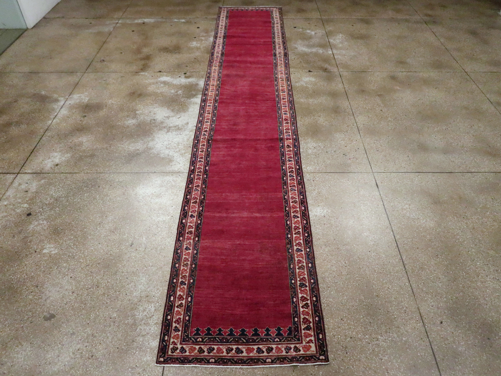 Vintage Persian Mahal Long Runner, No.28162 - Gss