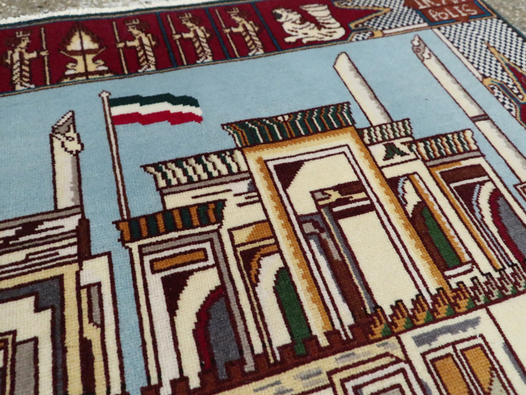 Vintage Persian Tabriz Pictorial Rug (Pair: 1 of 2), No.28163 - Gss