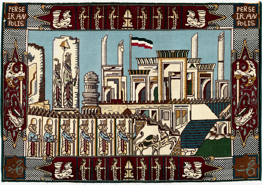 Vintage Persian Tabriz Pictorial Rug (Pair: 2 of 2), No.28164 - Gss