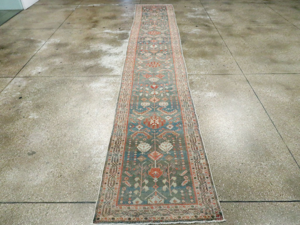 Vintage Persian Malayer Long Runner, No.28171 - Gss