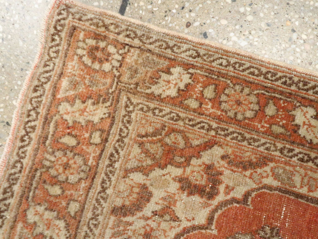 Vintage Persian Tabriz Throw Rug, No.28172 - Gss