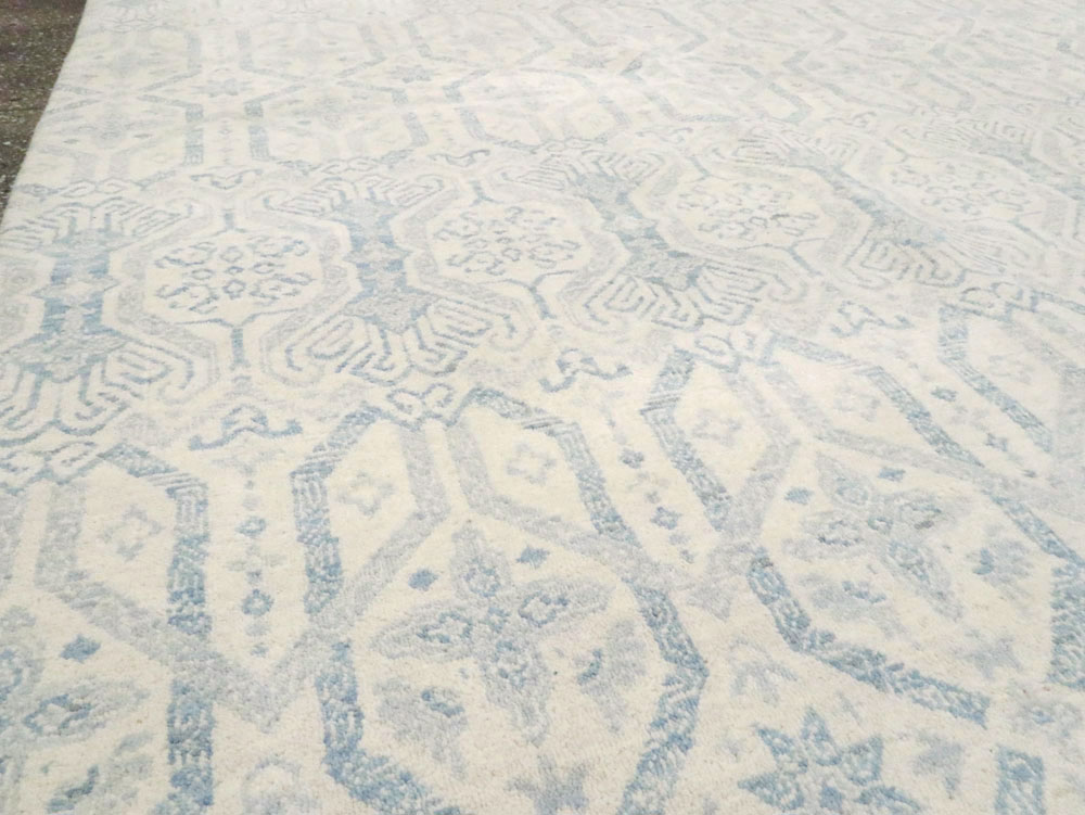 Spanish Cuenca Inspired Contemporary Turkish Room Size Carpet, No.28175 - Gss