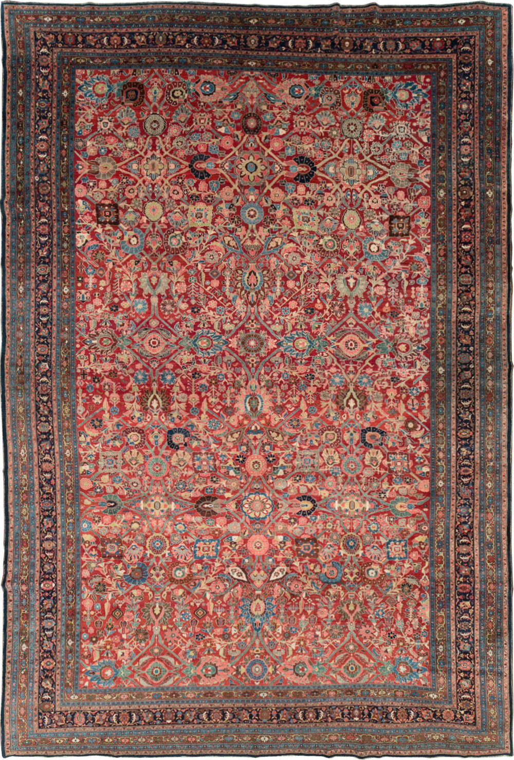 Antique Persian Bidjar Oversize Carpet, No.28178 - Gss