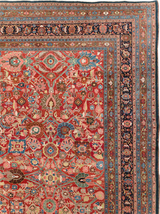 Antique Persian Bidjar Oversize Carpet, No.28178 - Gss