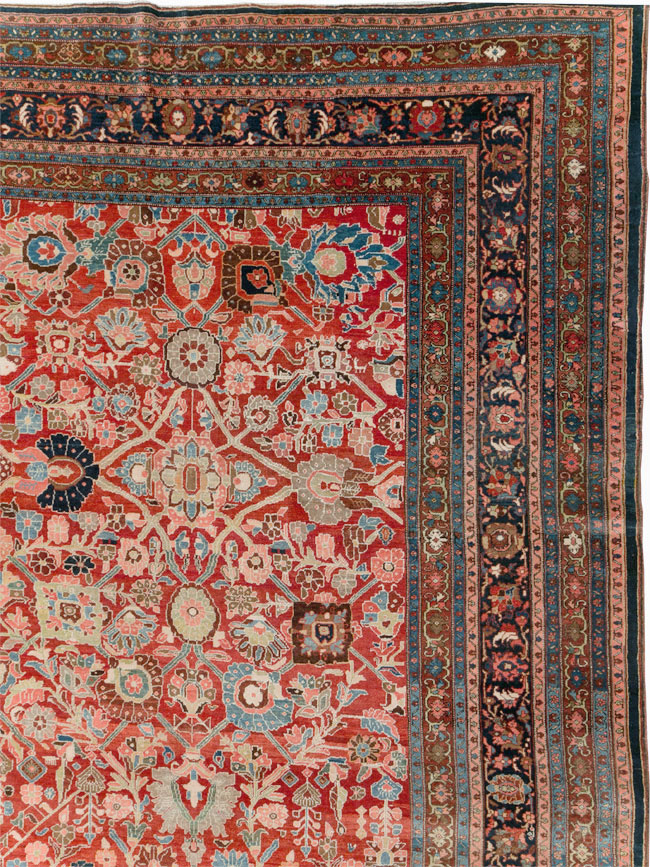 Antique Persian Bidjar Oversize Carpet, No.28178 - Gss