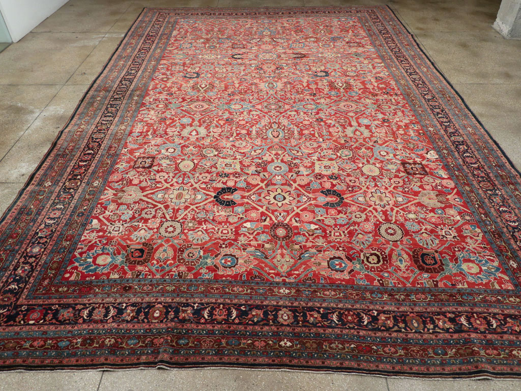 Antique Persian Bidjar Oversize Carpet, No.28178 - Gss