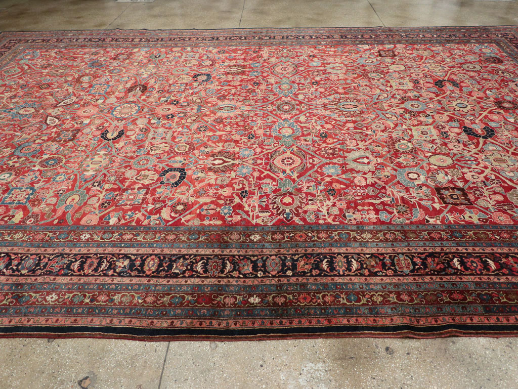 Antique Persian Bidjar Oversize Carpet, No.28178 - Gss